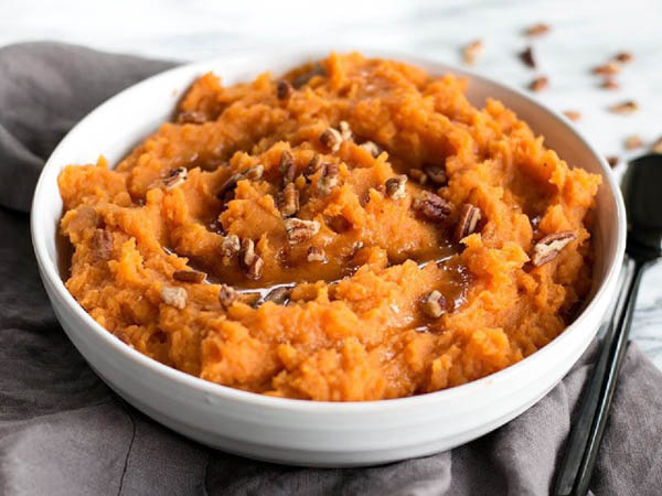 Khoai lang nghiền kết hợp với protein